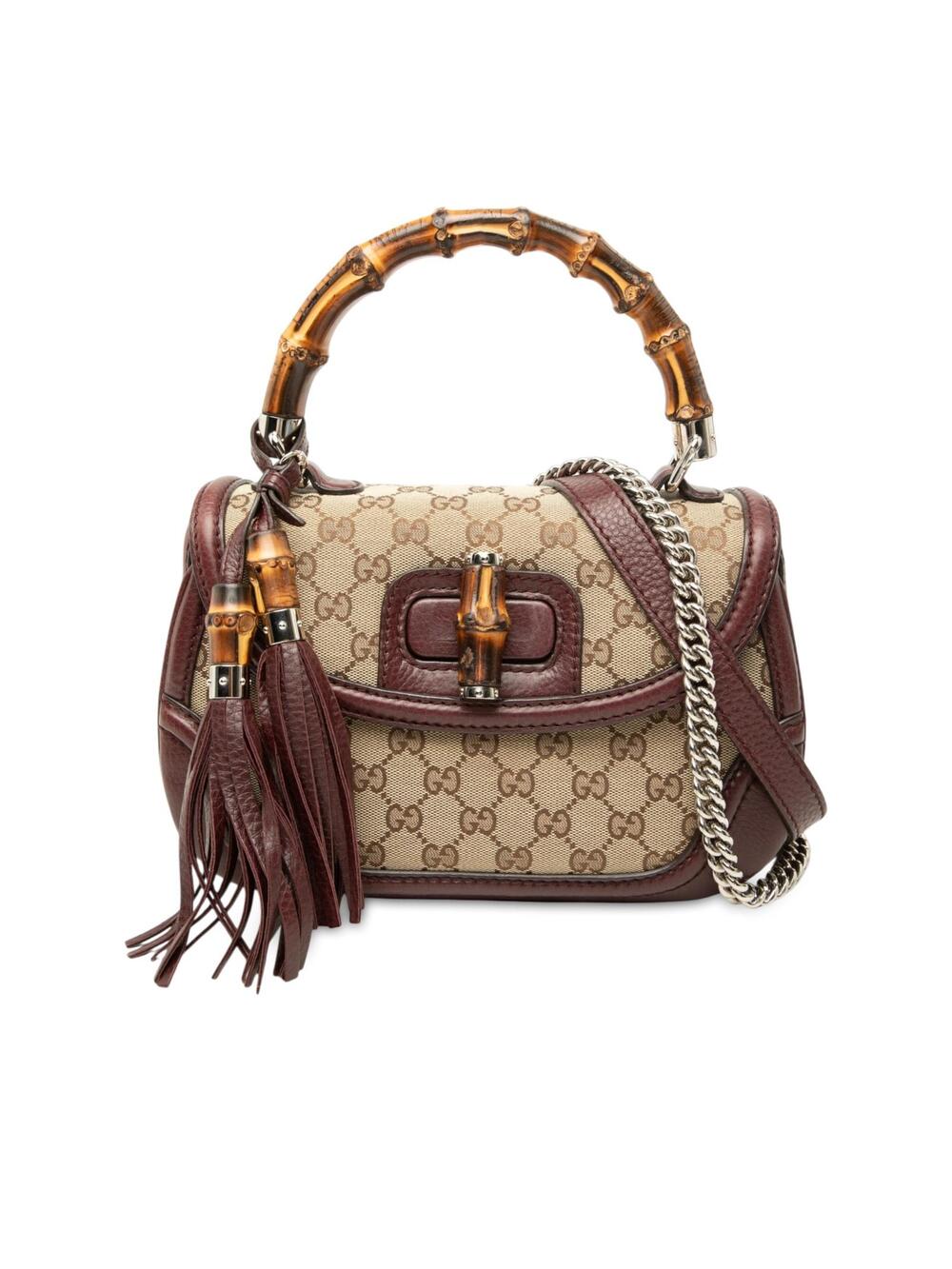 Gucci Medium Gg Canvas New Bamboo Top #350269G14B